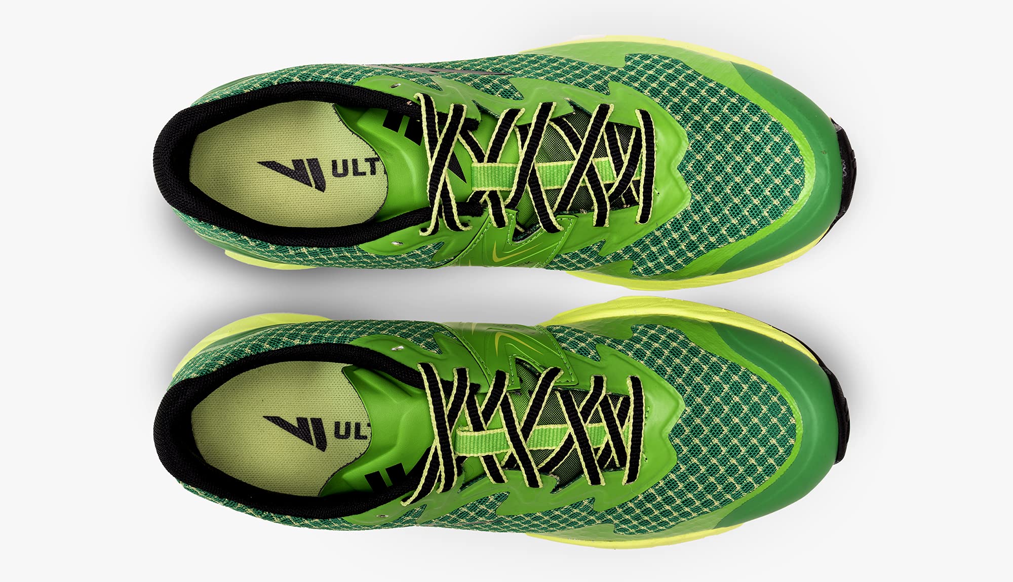 VJ Ultra 2 Long-Range Race Trail Running Shoes with Rock Plate and More Grip - M 6.5/W 8 Green