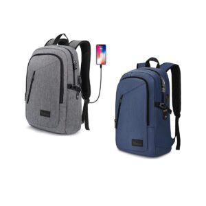 mancro work backpack for men, 15.6 inch business slim laptop backpack, travel computer bag daypack for 15.6 in laptop
