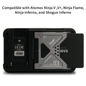 ANDYCINE Lunchbox III Magnalium Case Compatibe for Samsung 870EV0,870QVO SSD Compatible for Atomos Ninja V,V+, Ninja Flame, Ninja Inferno, and Shogun Inferno