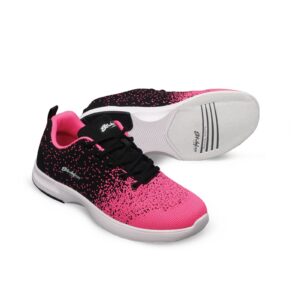 kr strikeforce flair women's bowling shoe with flexslide technology for right or left handed bowlers (black/pink, numeric_8)