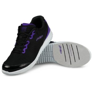 kr strikeforce glitz black/purple size 8.5