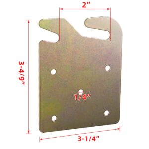 Bed Frame Brackets 4PCS Wood Bed Frame Hardware Universal Replacement Parts Bed Rail Hook Plates for Headboard and Footboard