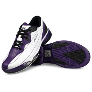 kr strikeforce dream white/purple right hand size 9 performance women's bowling shoe