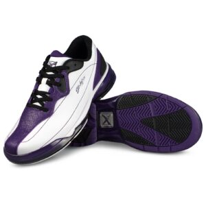kr strikeforce dream white/purple performance women's bowling shoe left hand