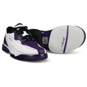 KR Strikeforce Dream White/Purple Performance Women's Bowling Shoe Left Hand