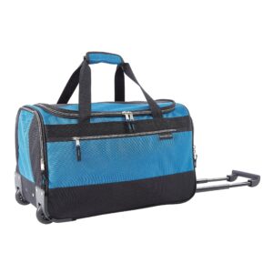 travelers club discoverer duffel bag, black, 36-inch non-rolling