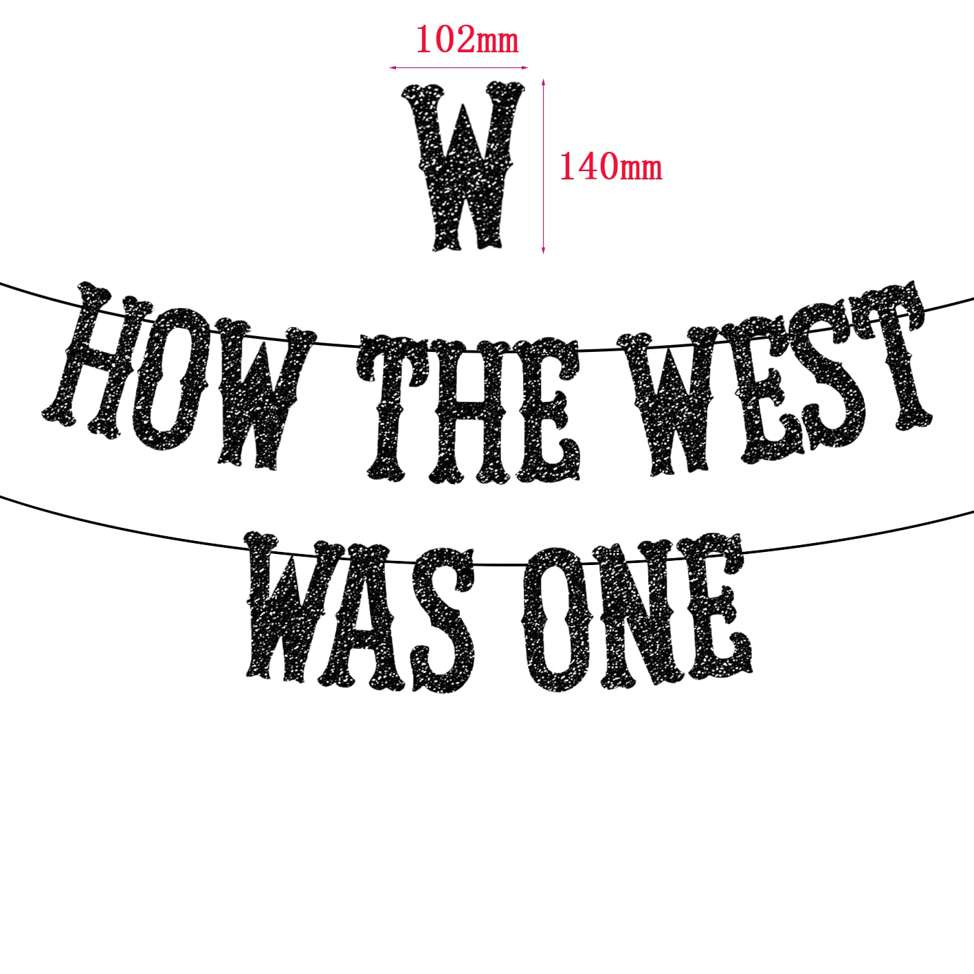 How The West Was One Banner, First Rodeo Birthday Party, Customized Banner, Western Theme,Cowboy Cowgirl, First Rodeo Birthday Party Decorations Boy,Little Cowboy,How the West Was One,1st Birthday.