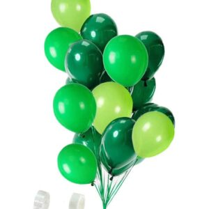 100pcs Dark Green, light green, fruit green Balloons,12 Inches Latex Baby Shower Birthday Jungle Theme Party Decorations