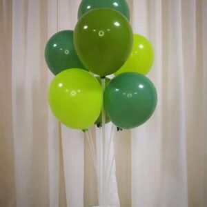 100pcs Dark Green, light green, fruit green Balloons,12 Inches Latex Baby Shower Birthday Jungle Theme Party Decorations