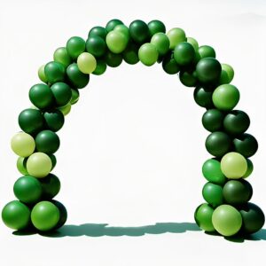 100pcs Dark Green, light green, fruit green Balloons,12 Inches Latex Baby Shower Birthday Jungle Theme Party Decorations