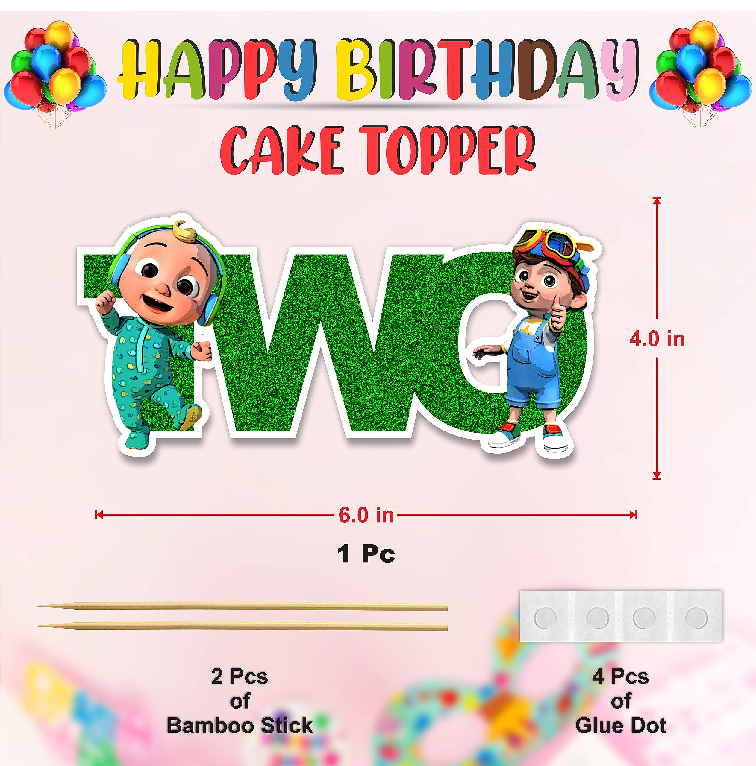 Seyal® Cocomeln Two Cake Topper