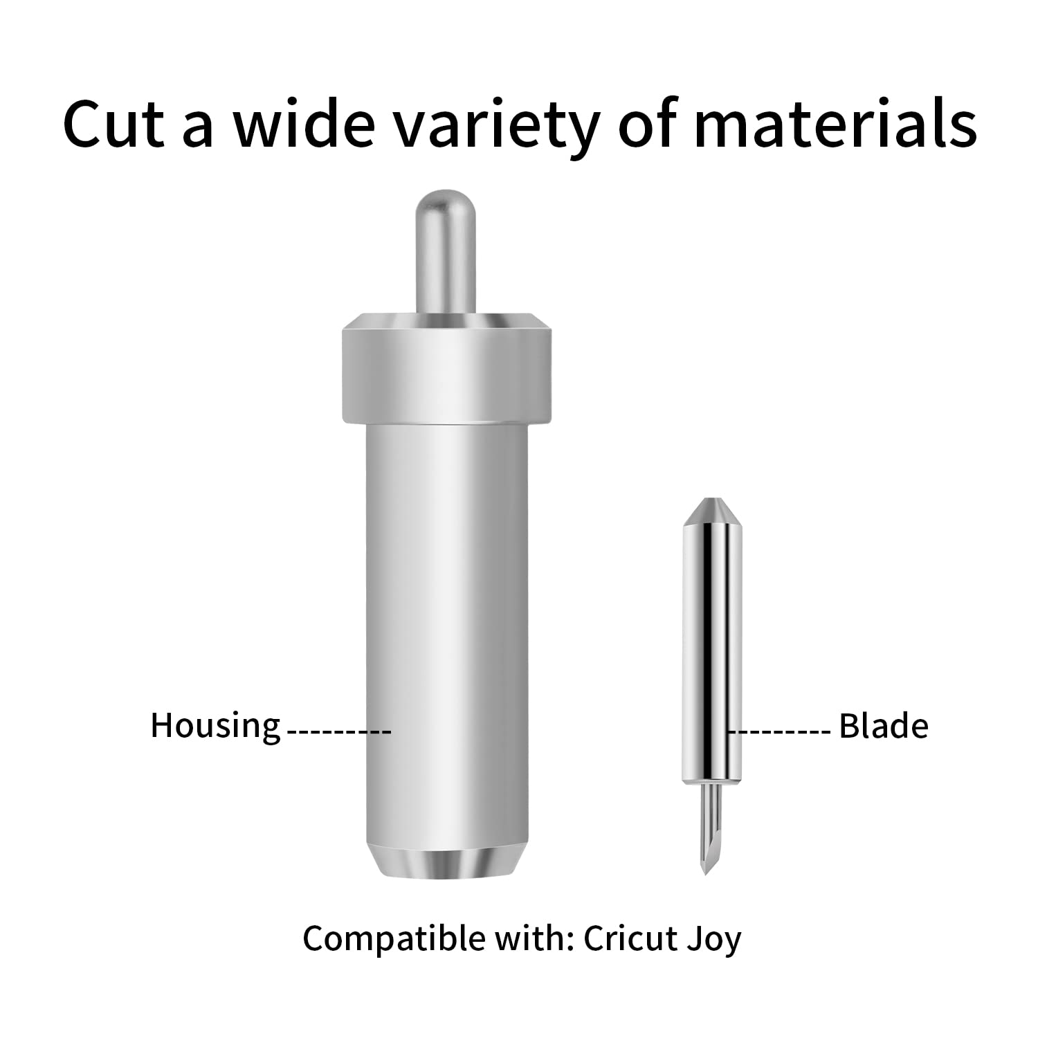 Replacement Cutting Blade and Housing Works Perfectly for Joy/Joy Xtra, Artarron Blade + Housing,Silver, Perfect for Custom Cards, Organizational Labels, Banners, Decals, and Wall Art