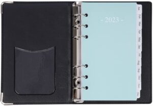2023 planner refills portable size 3 - monthly and weekly with 6-ring binder, compact/personal size