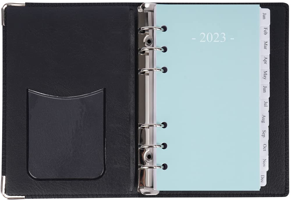 2023 Planner Refills Portable Size 3 - Monthly and Weekly with 6-Ring Binder, Compact/Personal Size