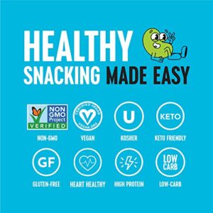 The Only Bean Crunchy Roasted Edamame - Healthy Snacks for Adults and Kids (Variety Pack) Low Calorie & Carb Keto Snack Food, Vegan Gluten Free High Protein Office Snack (11g), 0.9oz 24 pack