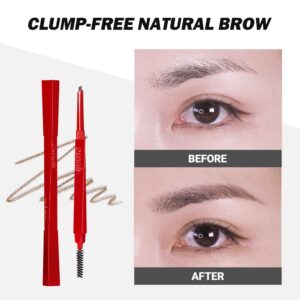 Espoir The Brow Balance Pencil #4 Ash Brown | Eye Brow Pencil that's Natural and Easy to Draw without Clumping | A Detailed and Rich Eyebrow Texture | Korean Makeup