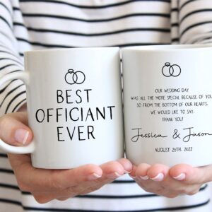 Prints4U Wedding Officiant Gift, Officiant Mug, Best Officiant Ever Coffee Mug, Officiant Gift, Best Wedding Officiant, Thank You for Marrying Us