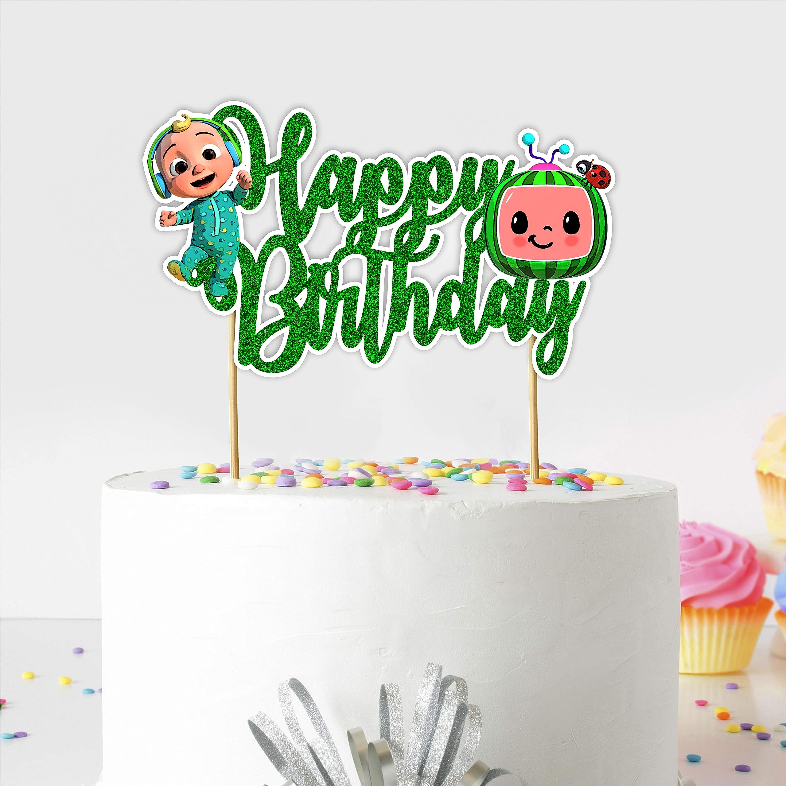 Seyal® Cocomeln Happy Birthday Cake Topper