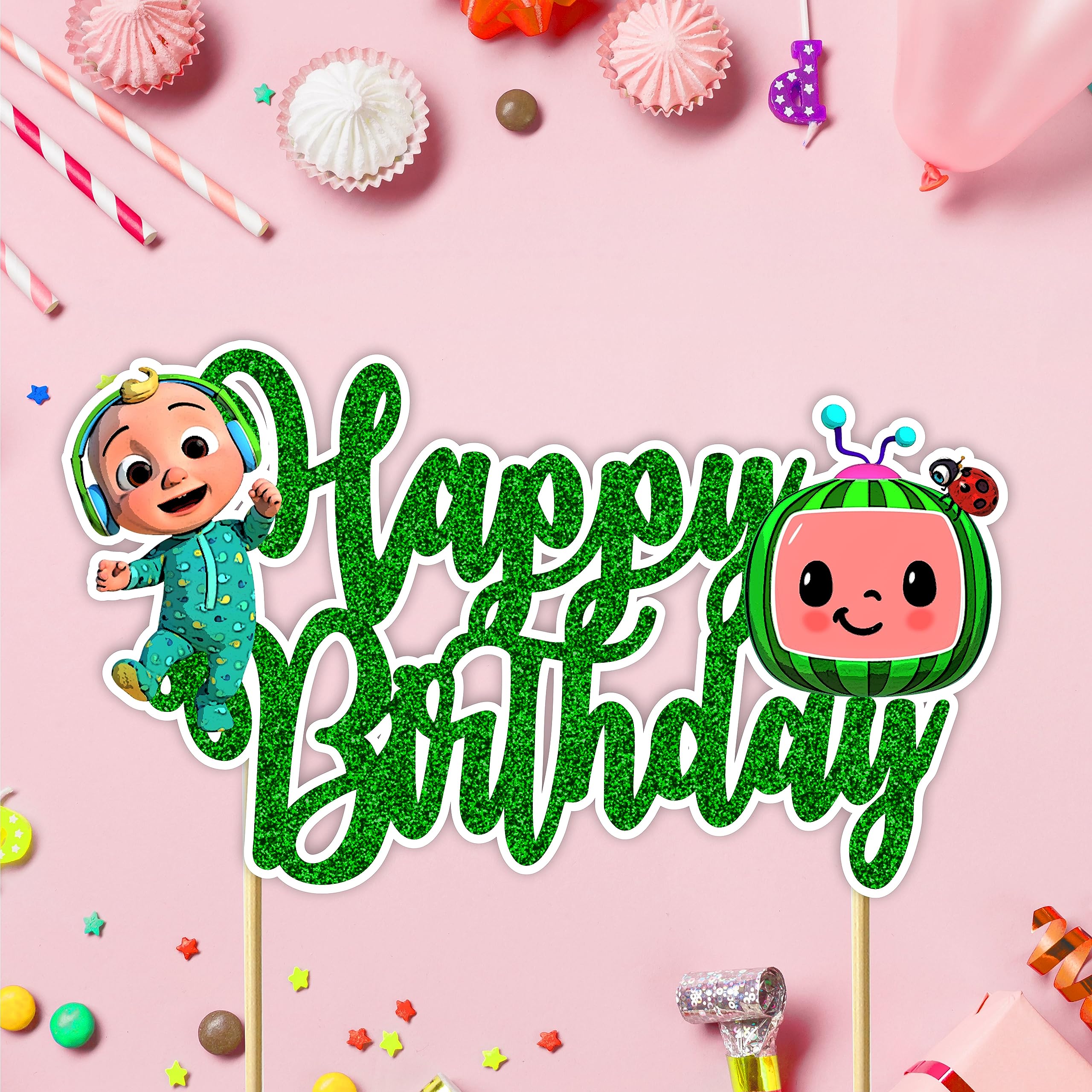 Seyal® Cocomeln Happy Birthday Cake Topper