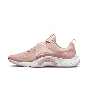 nike women's renew in-season tr 12 sneaker, pink oxford/barely rose-white, 6.5 uk
