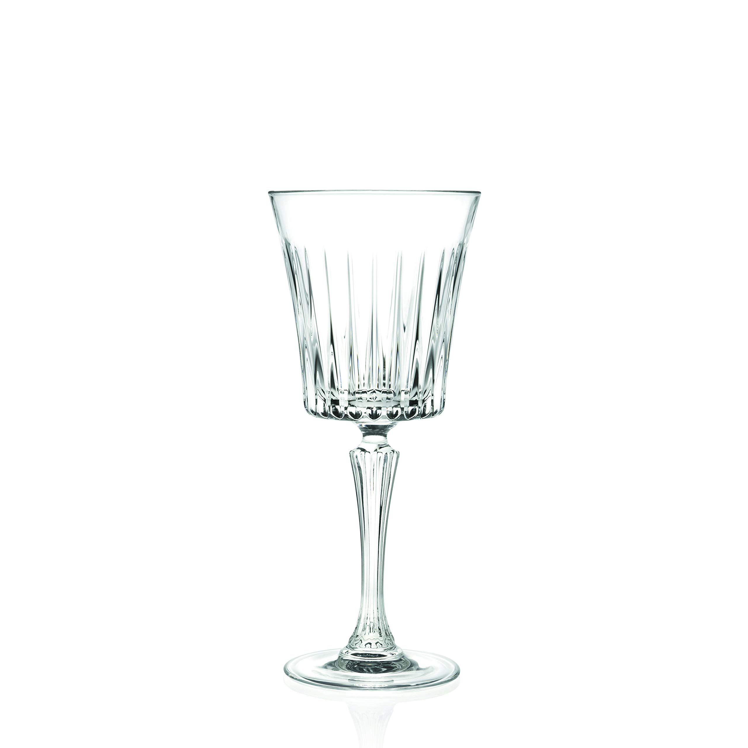 Barski Wine Glass - Goblet - Red Wine - White Wine - Water Glass - Stemmed Glasses - Set of 6 Goblets - Crystal like Glass - 7 oz. Beautifully Designed Made in Europe