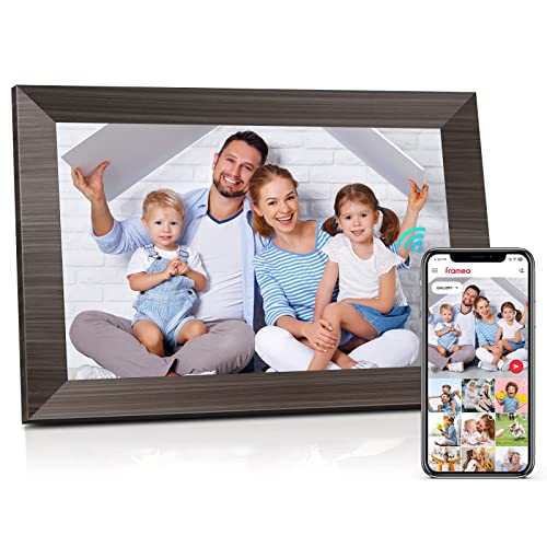 10.1 Inch Digital Picture Frame, Canupdog Smart WiFi Digital Photo Frame with IPS Touch Screen, 16GB Storage Auto Rotate Motion Sensor Electronic Picture Frame Share Photo via Frameo APP