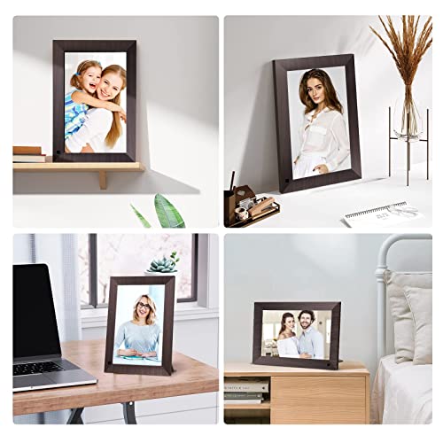 10.1 Inch Digital Picture Frame, Canupdog Smart WiFi Digital Photo Frame with IPS Touch Screen, 16GB Storage Auto Rotate Motion Sensor Electronic Picture Frame Share Photo via Frameo APP