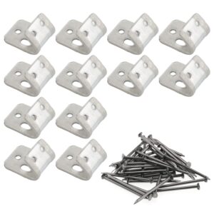 dghaop 12pcs sofa couch spring buckle connectors 5 holes snake spring buckle for sofa/chair/couch/bed spring clips repair parts