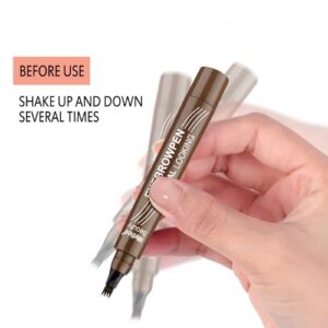 iMethod Eyebrow Pen - Upgrade Eyebrow TattooPen, Eyebrow Makeup, Long Lasting, Waterproof and Smudge-proof, Brown