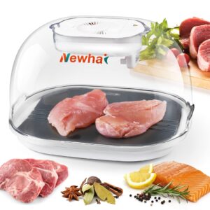 newhai defrost tray for frozen meat, upgraded defrosting board 360°defroster with atomizer for beef chicken sea food kitchen use