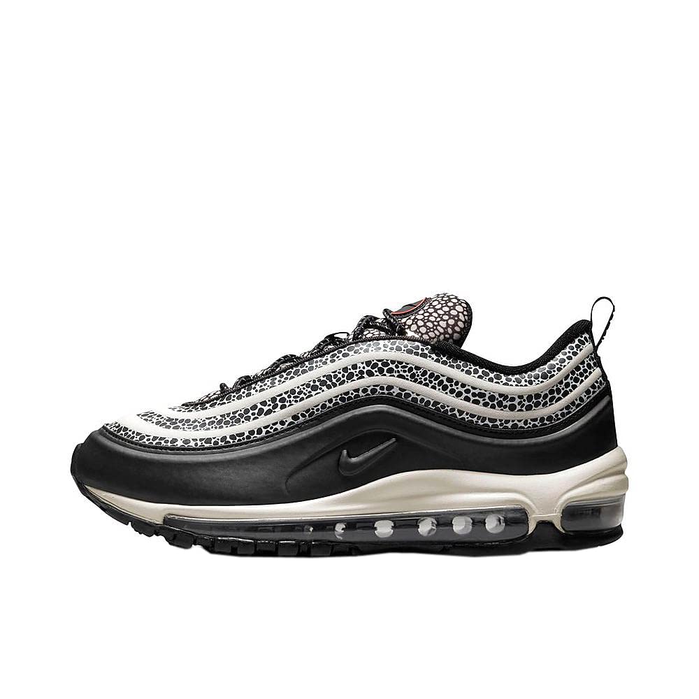 Nike Women's Air Max 97 SE Safari shoe, Phantom/Chile Red/Black, 8.5