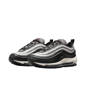 Nike Women's Air Max 97 SE Safari shoe, Phantom/Chile Red/Black, 8.5