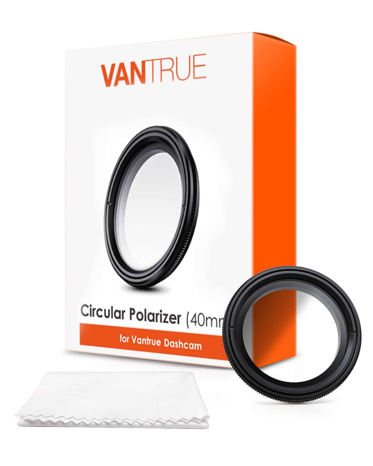 Vantrue 40mm Ultra-Slim CPL Circular Polarizer Filter for Vantrue E1, E2, E3, E1 Lite, S1 Pro, N4 Pro N5 Dash Cam, Reduce Glare and Reflection, Enhance Contrast