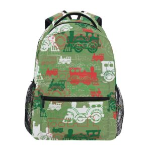 fisyme train steam backpack laptop bag daypack travel hiking school backpacks for men women kids girls boys