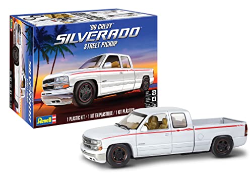 Revell 14538 '99 Chevy Street Silverado Street Pickup 1:25 Scale 150-Piece Skill Level 4 Model Truck Building Kit