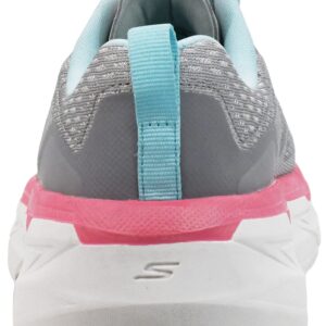 Skechers Women's Max Cushion-17690 Sneaker, Grey/Pink, 9 M