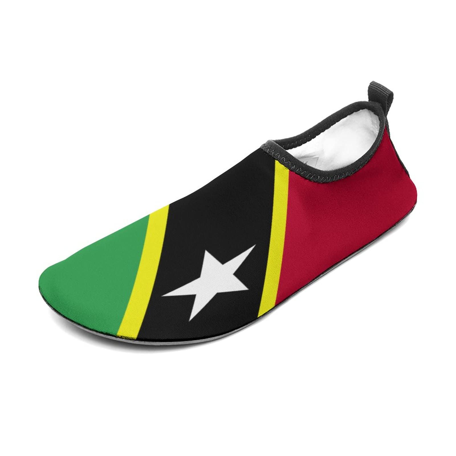 Calculay Saint Kitts and Nevis Flag Water Shoes, Beach Shoes for Men and Women, Swimming Pool Yoga, Surfing Sneakers