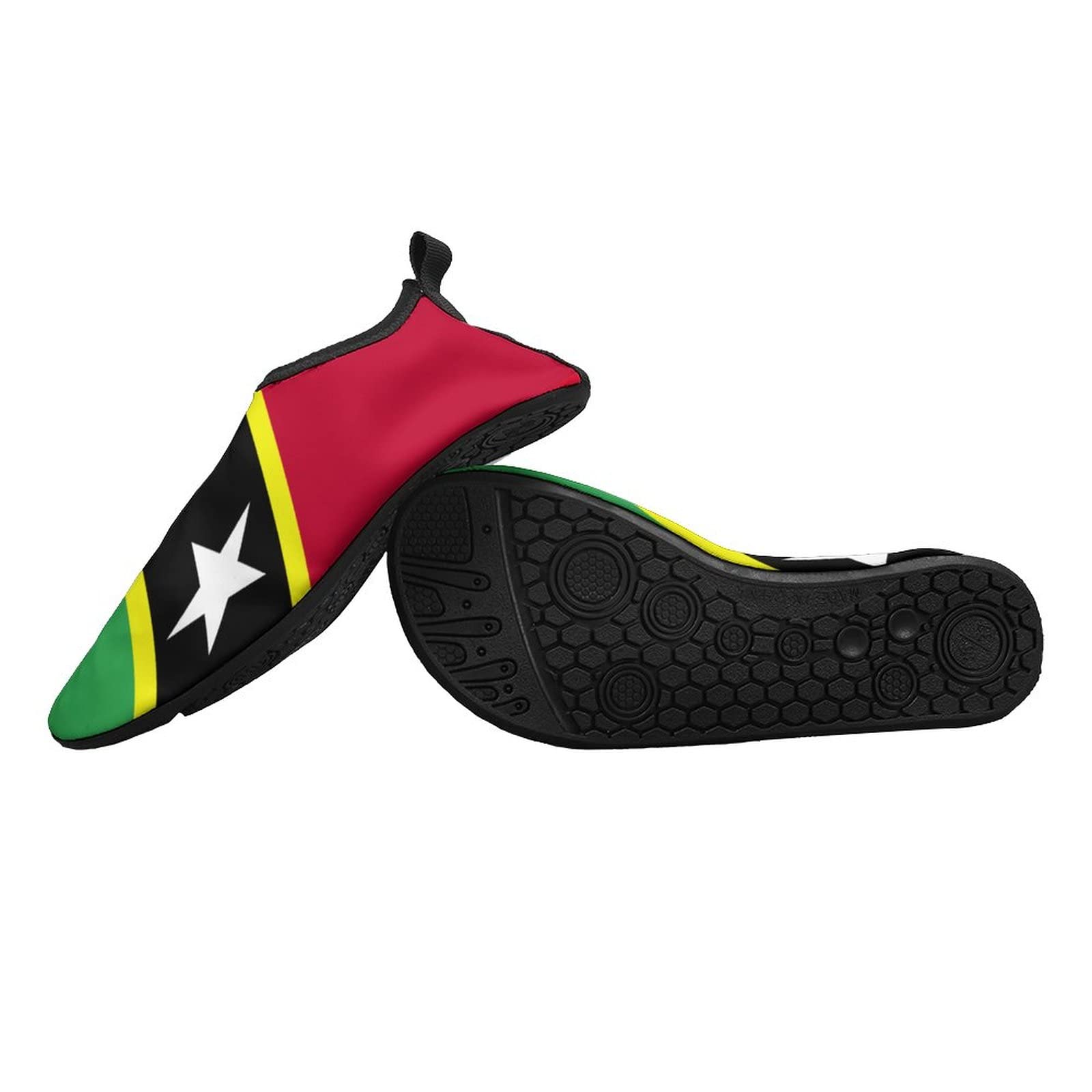 Calculay Saint Kitts and Nevis Flag Water Shoes, Beach Shoes for Men and Women, Swimming Pool Yoga, Surfing Sneakers