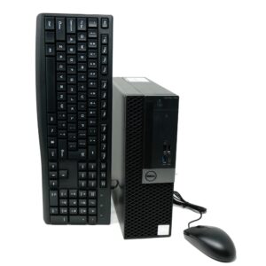 dell optiplex 7050 sff desktop computer, intel core i5-7500 3.4ghz, 8gb ddr4, 500gb ssd, dual display support, wifi, displayport, hdmi, windows 10 pro 64 bit, w/keyboard & mouse (renewed)