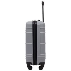 Travelers Club Richmond Spinner Luggage, Charcoal, Carry-On 20-Inch