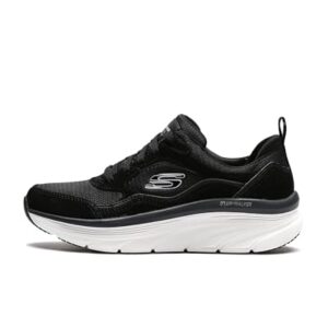 Skechers D'Lux Walker-New Moment Women Walking Shoes Black/White (us_Footwear_Size_System, Adult, Women, Numeric, Medium, Numeric_8_Point_5)