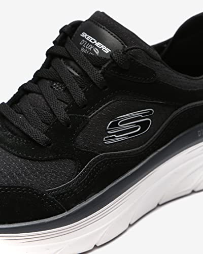 Skechers D'Lux Walker-New Moment Women Walking Shoes Black/White (us_Footwear_Size_System, Adult, Women, Numeric, Medium, Numeric_8_Point_5)