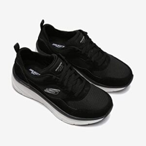 Skechers D'Lux Walker-New Moment Women Walking Shoes Black/White (us_Footwear_Size_System, Adult, Women, Numeric, Medium, Numeric_8_Point_5)