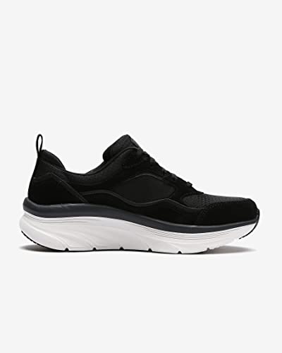 Skechers D'Lux Walker-New Moment Women Walking Shoes Black/White (us_Footwear_Size_System, Adult, Women, Numeric, Medium, Numeric_8_Point_5)