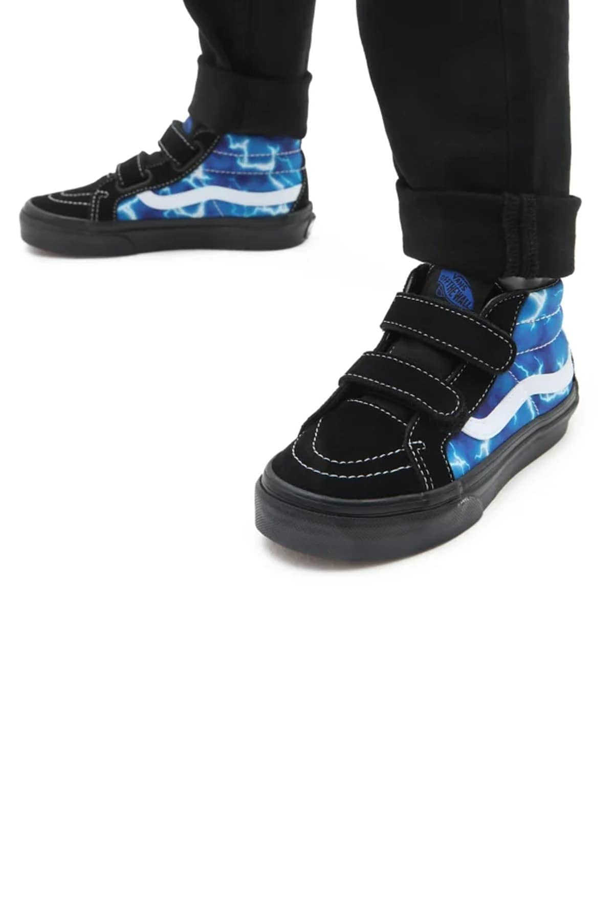 Vans K SK8-MID Reissue V Black/Blue Size : 12