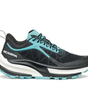 SCARPA Women's Golden Gate ATR GTX Waterproof Gore-Tex Trail Shoes for Trail Running and Hiking - Black/Aruba Blue - 8.5-9 Women/7.5-8 Men