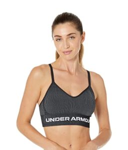under armour seamless low long rib black/white/white md (us 8-10)