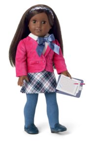 american girl truly me 18-inch doll student council election outfit with jacket, necktie, skirt, and shoes, for ages 6+