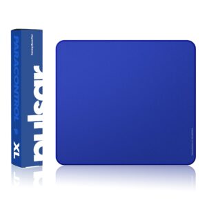 Pulsar - Paracontrol XL Esports Level Premium Gaming Mouse Pad V2 - Medium to High Speed Pad Stitched Edge Durable Hybrid Rubber Top Surface 16 x 18 in (XL, Blue)