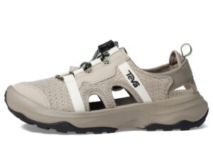 teva women's outflow ct sandal, feather grey/desert taupe, 7